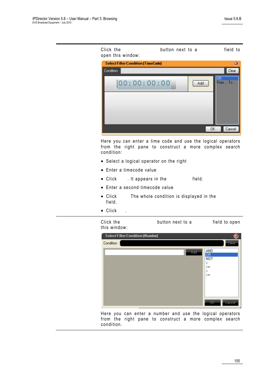 EVS IPDirector Version 5.8 - July 2010 Part 3 User's Manual User Manual | Page 116 / 137