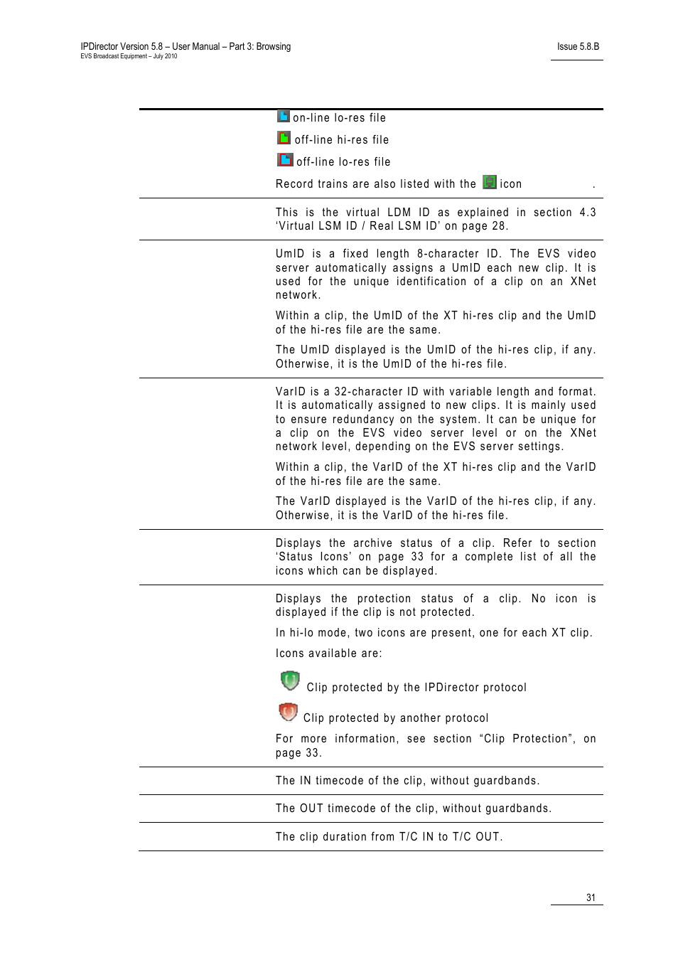 EVS IPDirector Version 5.8 - July 2010 Part 3 User's Manual User Manual | Page 42 / 137