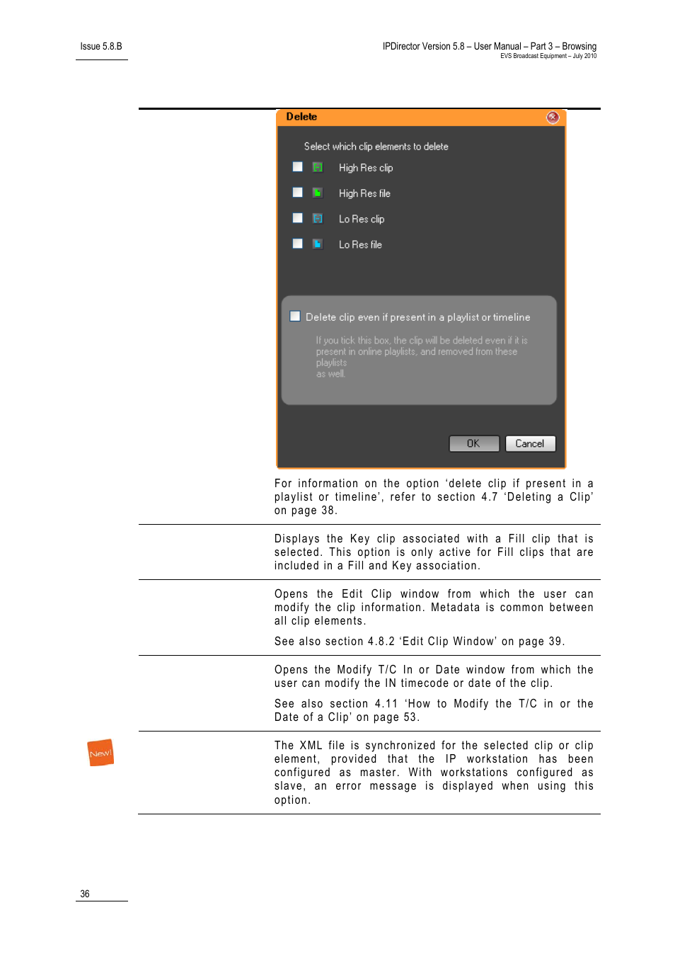 EVS IPDirector Version 5.8 - July 2010 Part 3 User's Manual User Manual | Page 47 / 137