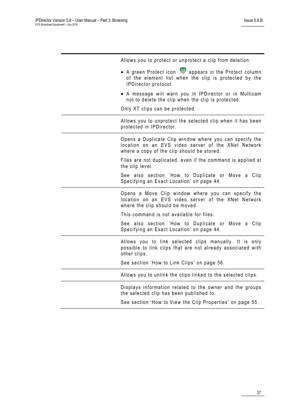 EVS IPDirector Version 5.8 - July 2010 Part 3 User's Manual User Manual | Page 48 / 137