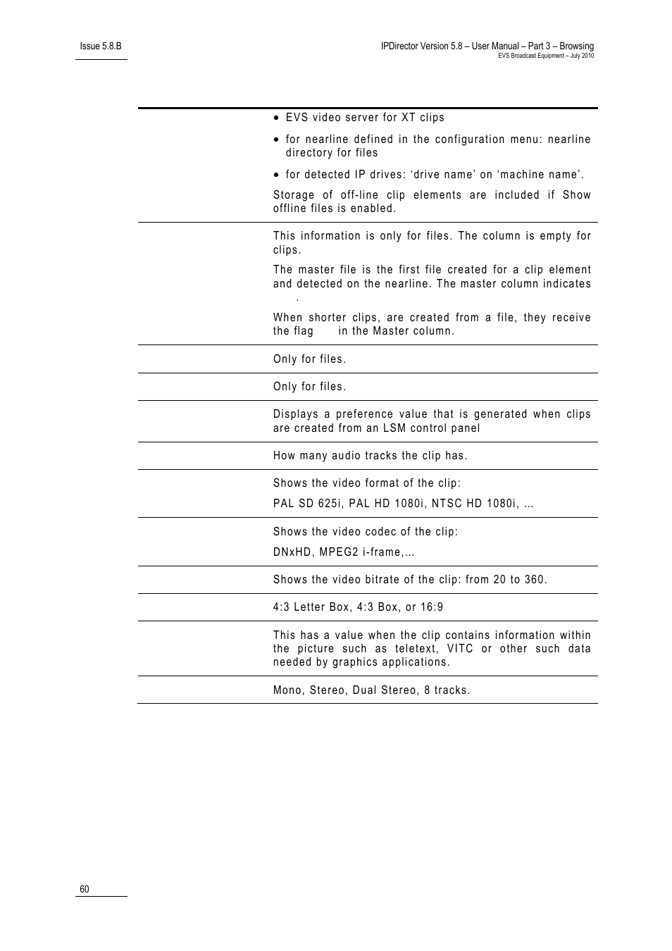 EVS IPDirector Version 5.8 - July 2010 Part 3 User's Manual User Manual | Page 71 / 137