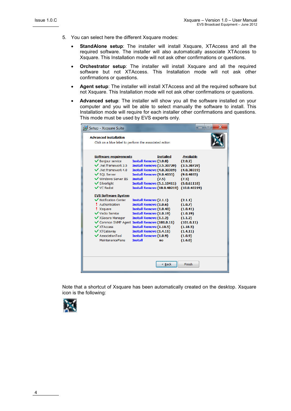 EVS Xsquare Version 1.0 - July 2012 User Manual User Manual | Page 10 / 30