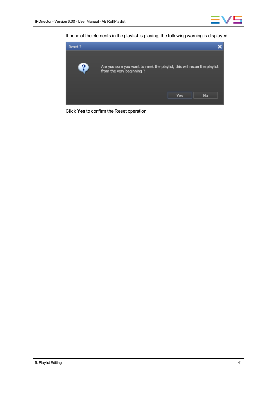 EVS IPDirector Version 6.0 - November 2012 Part 7 User's Manual User Manual | Page 49 / 52