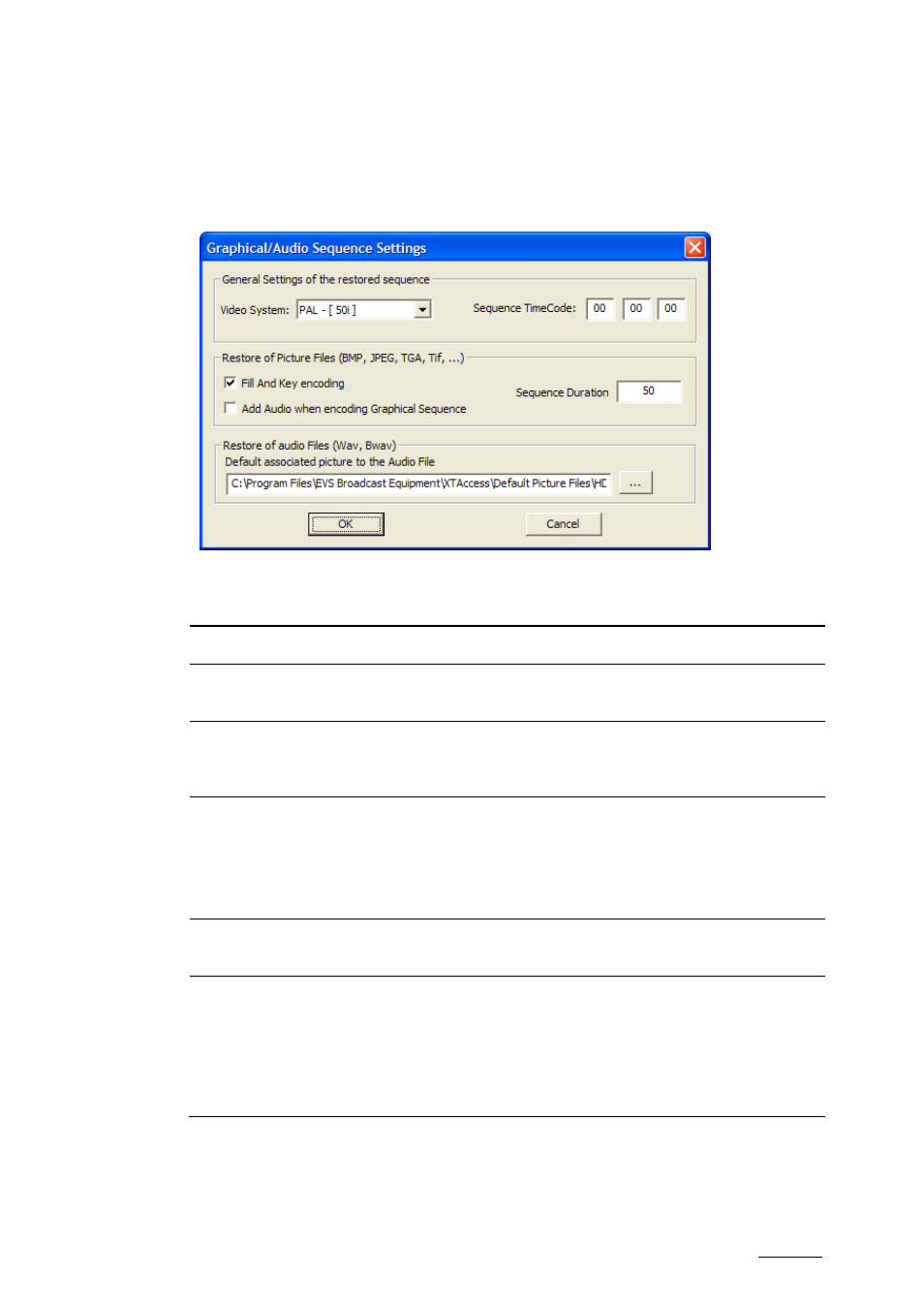 Graphical settings, Raphical, Ettings | EVS XTAccess Version 1.15 - January 2011 User Manual User Manual | Page 22 / 105