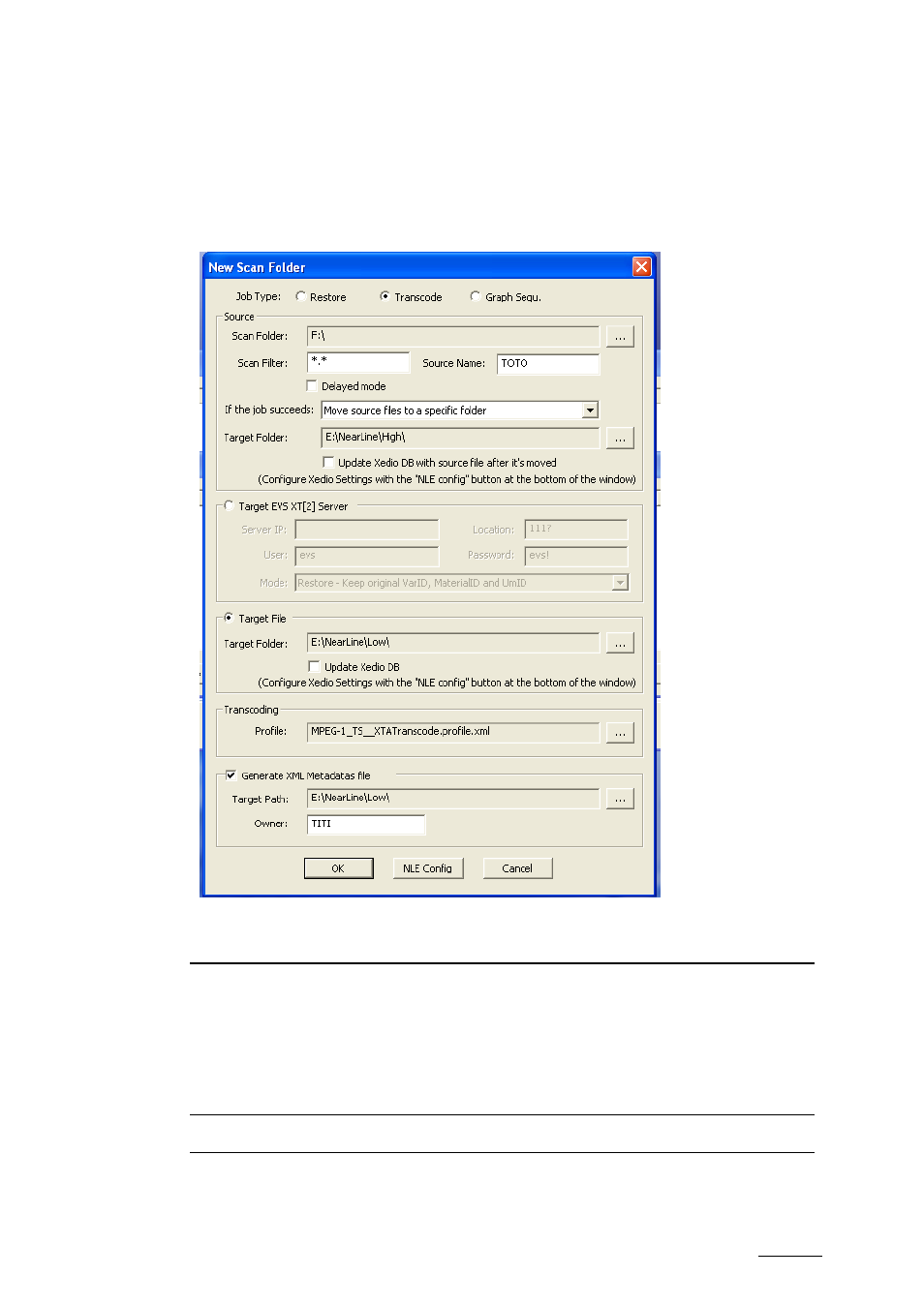 2 add and edit a scan folder item, Add and edit a scan folder item | EVS XTAccess Version 1.15 - January 2011 User Manual User Manual | Page 44 / 105