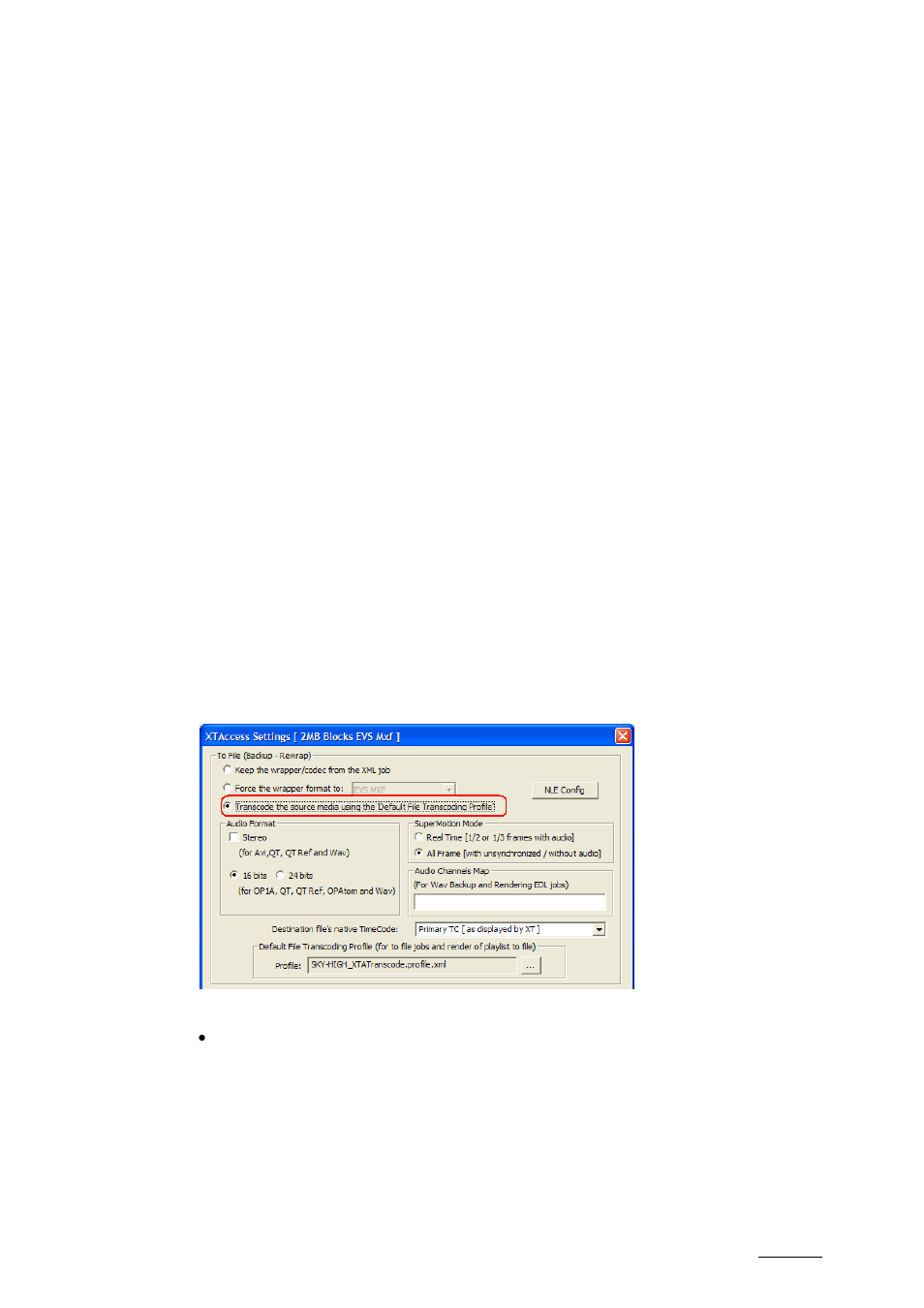 2 example of xml file rewrap, 3 codecs supported, 4 local xtaccess settings (non xml) | Example of xml file rewrap, Codecs supported, Local xtaccess settings (non xml) | EVS XTAccess Version 1.15 - January 2011 User Manual User Manual | Page 70 / 105