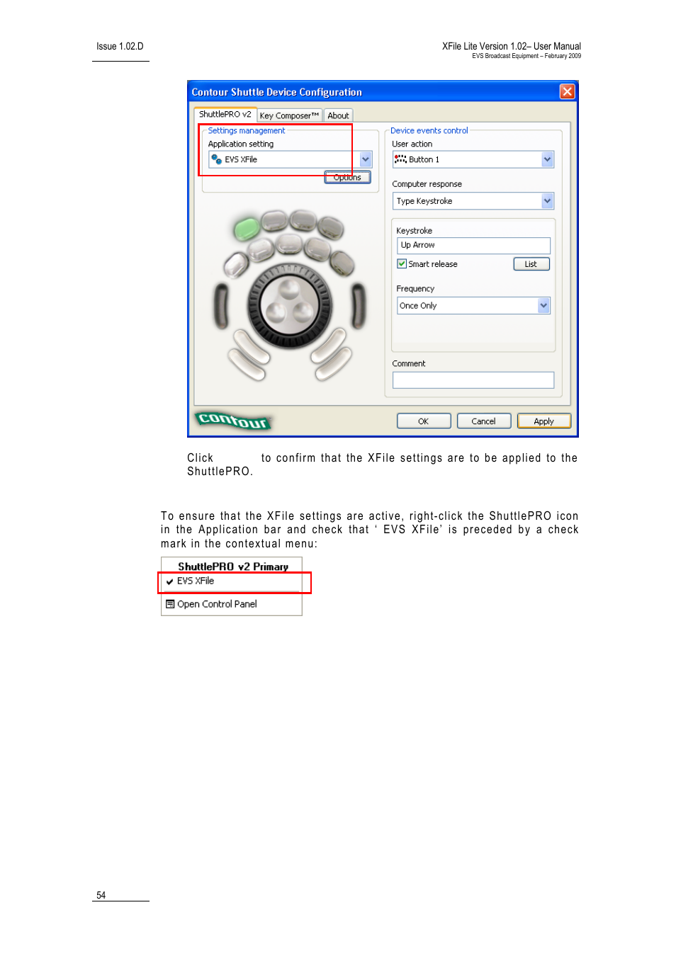 EVS Xfile Version 1.02 - February 2009 User Manual User Manual | Page 59 / 74