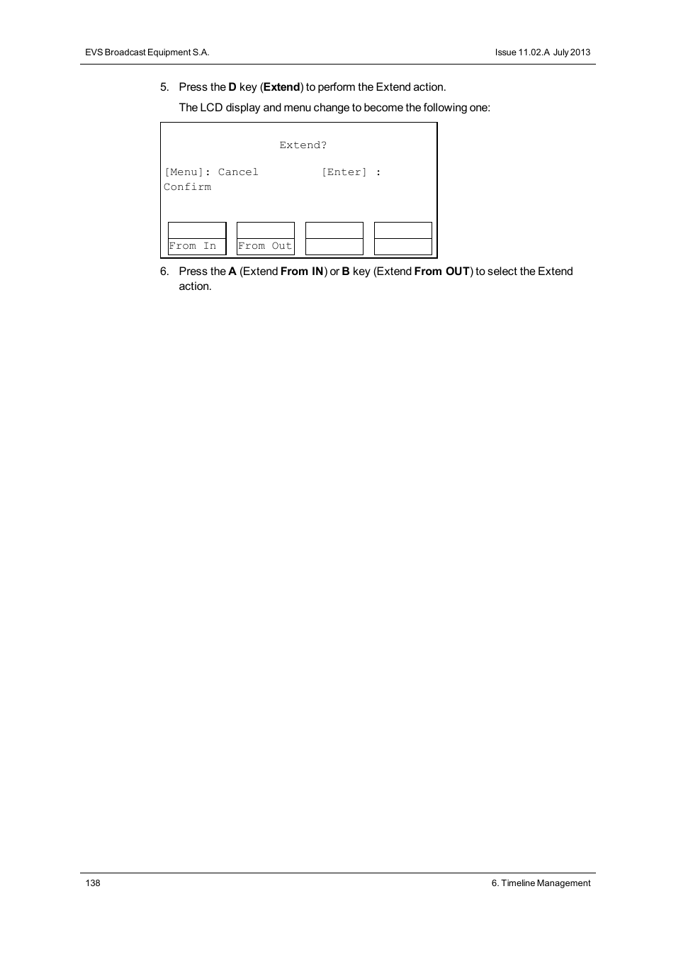 EVS XSense Version 11.02 - July 2013 Operating Manual User Manual | Page 146 / 181