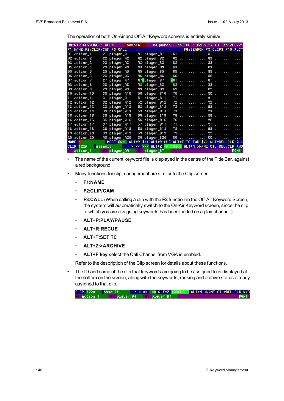 EVS XSense Version 11.02 - July 2013 Operating Manual User Manual | Page 154 / 181