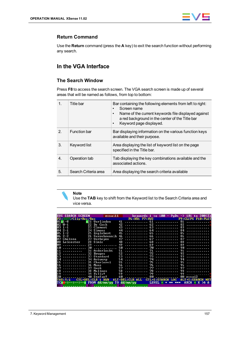 EVS XSense Version 11.02 - July 2013 Operating Manual User Manual | Page 165 / 181