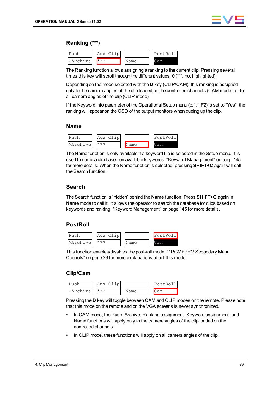 EVS XSense Version 11.02 - July 2013 Operating Manual User Manual | Page 47 / 181