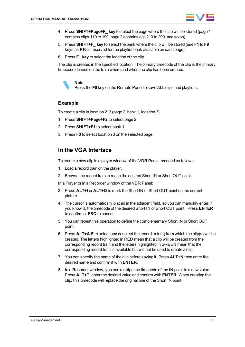 EVS XSense Version 11.02 - July 2013 Operating Manual User Manual | Page 59 / 181