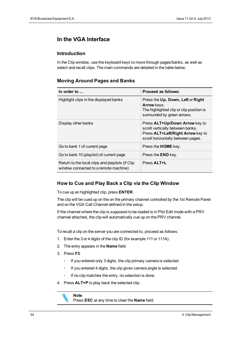 EVS XSense Version 11.02 - July 2013 Operating Manual User Manual | Page 62 / 181