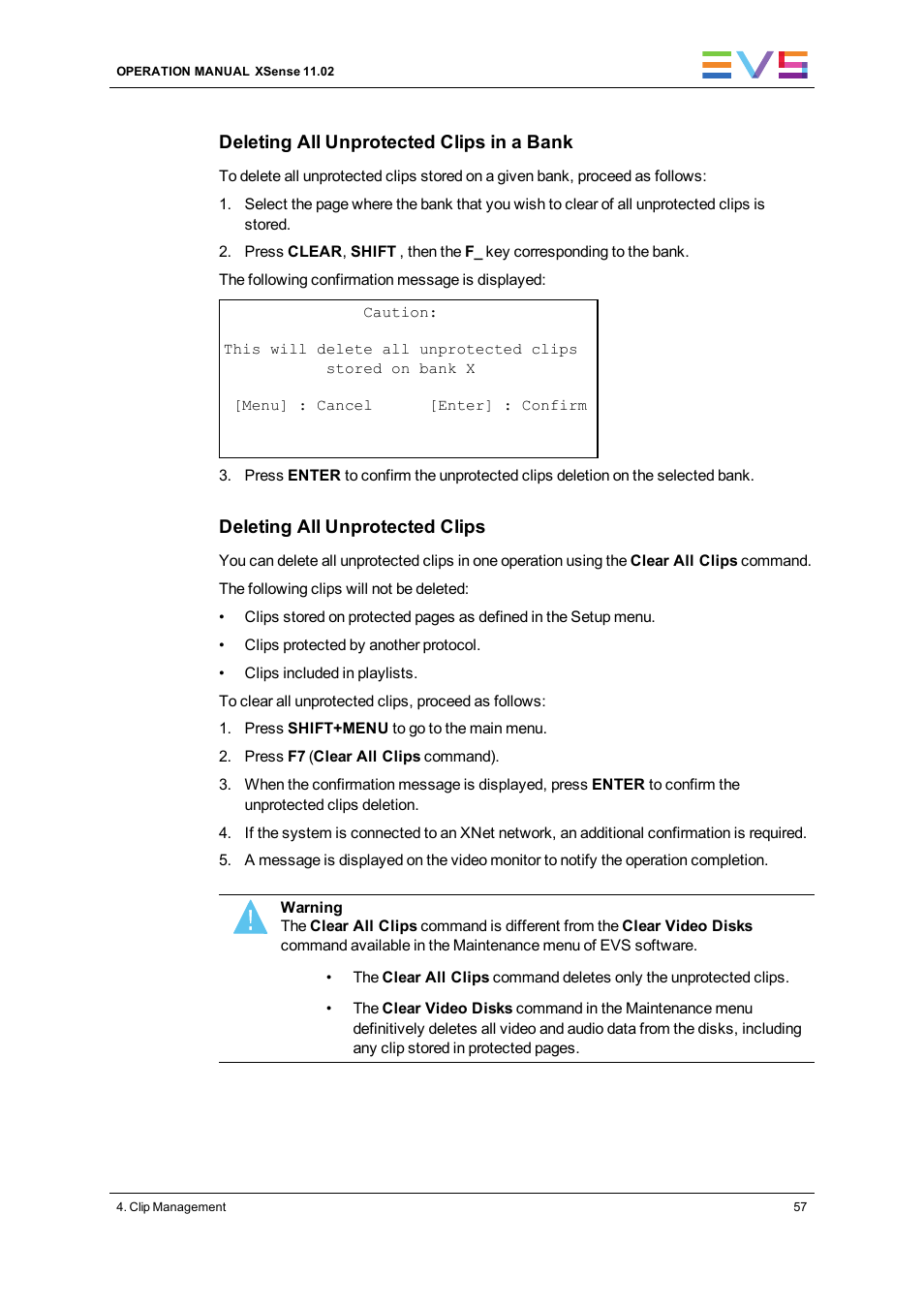 EVS XSense Version 11.02 - July 2013 Operating Manual User Manual | Page 65 / 181