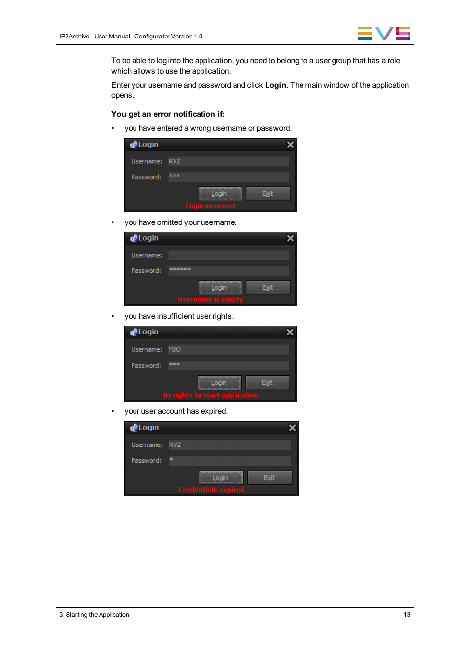 EVS IP2Archive Configurator Version 1.0 - July 2013 User Manual User Manual | Page 17 / 73