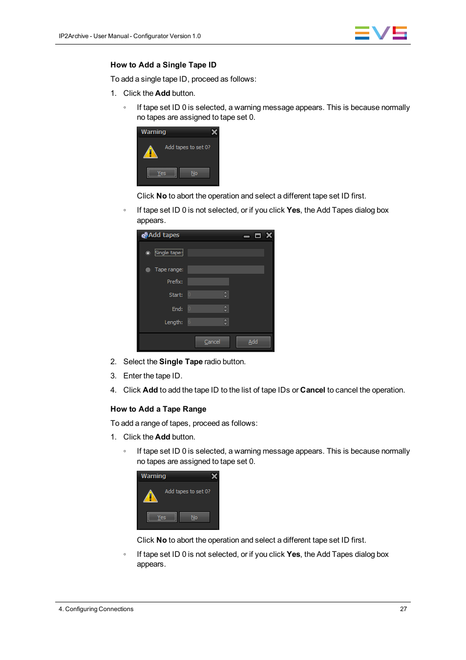 EVS IP2Archive Configurator Version 1.0 - July 2013 User Manual User Manual | Page 31 / 73
