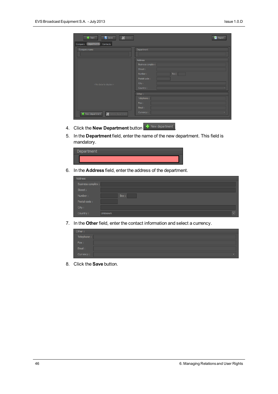 EVS IP2Archive Configurator Version 1.0 - July 2013 User Manual User Manual | Page 50 / 73