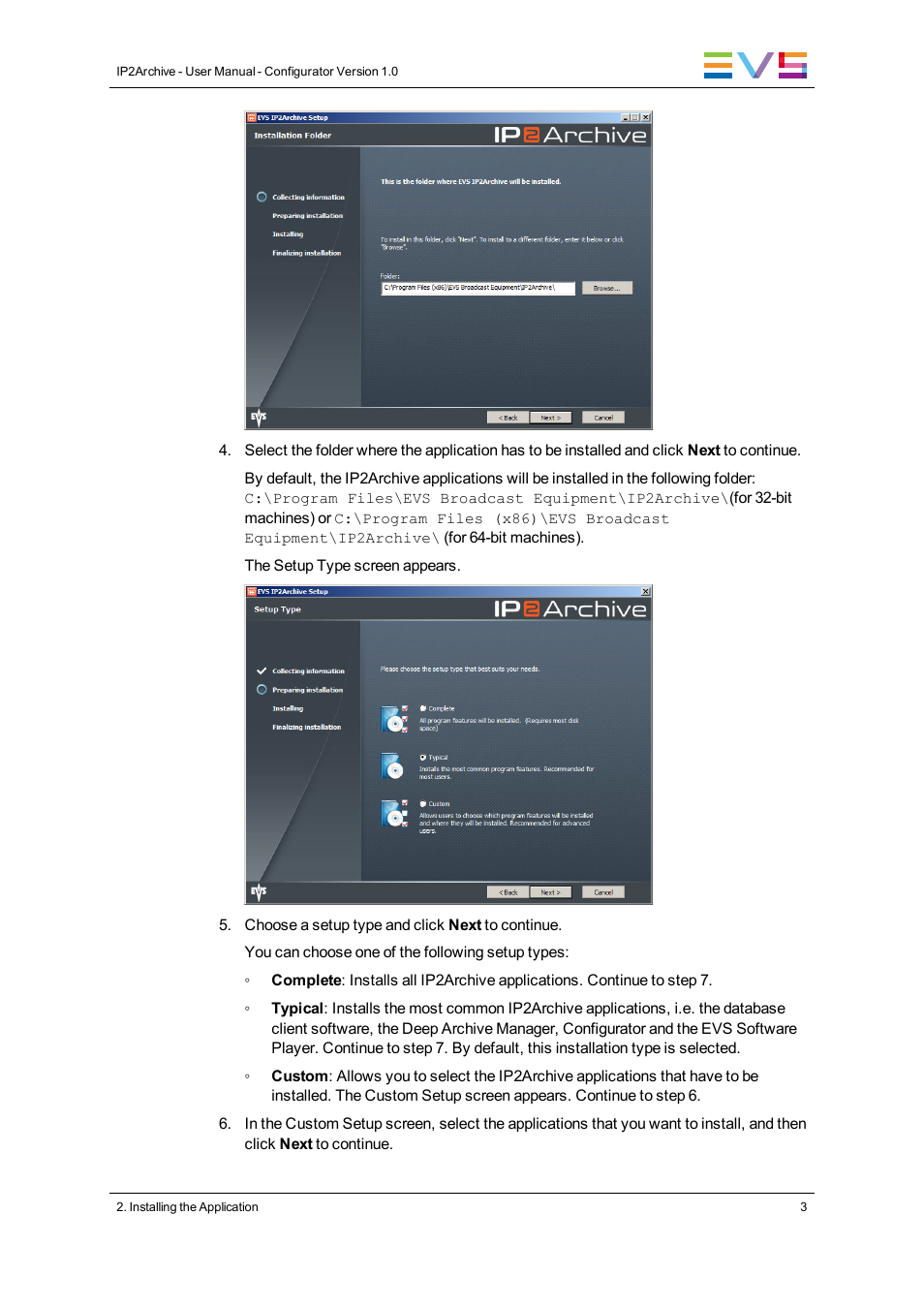 EVS IP2Archive Configurator Version 1.0 - July 2013 User Manual User Manual | Page 7 / 73