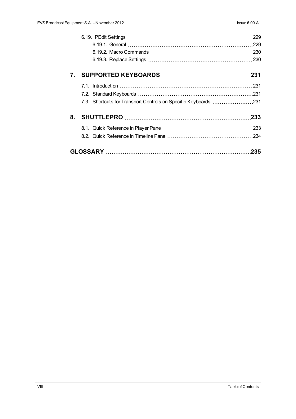 EVS IPDirector Version 6.0 - November 2012 Part 8 User's Manual User Manual | Page 10 / 250