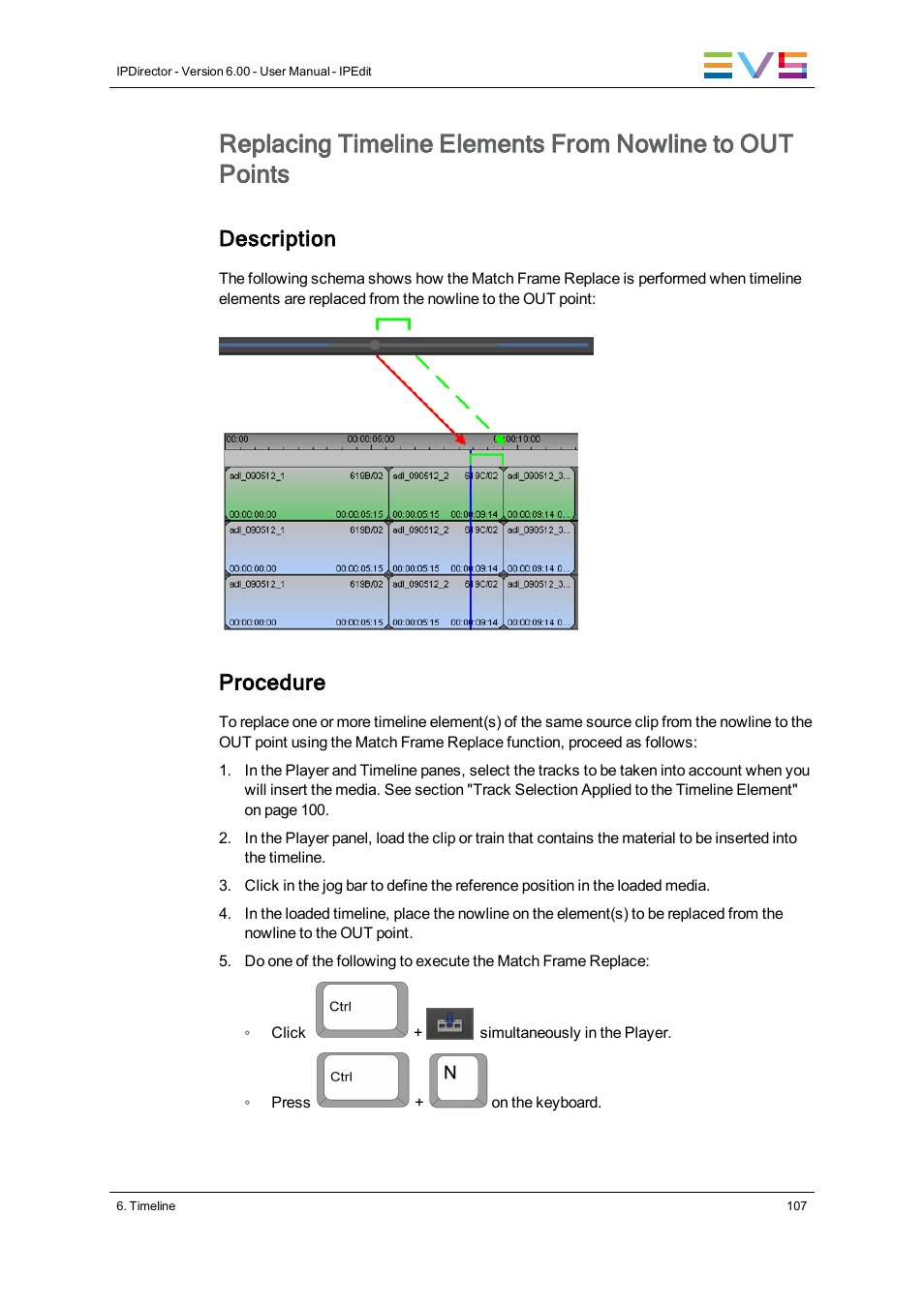 Description, Procedure | EVS IPDirector Version 6.0 - November 2012 Part 8 User's Manual User Manual | Page 119 / 250