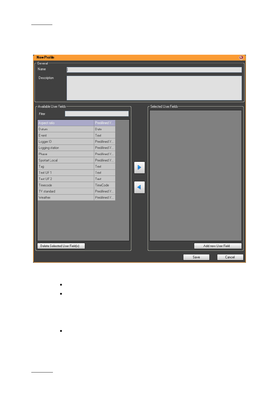 Window overview | EVS IPDirector Version 5.6 - May 2009 Part 1 User's Manual User Manual | Page 45 / 121