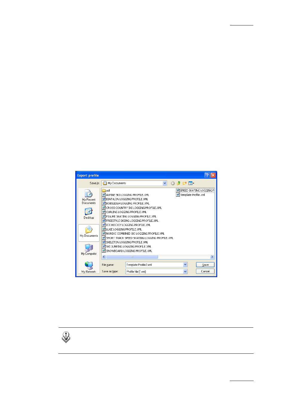 How to export a profile or a log sheet profile | EVS IPDirector Version 5.6 - May 2009 Part 1 User's Manual User Manual | Page 54 / 121