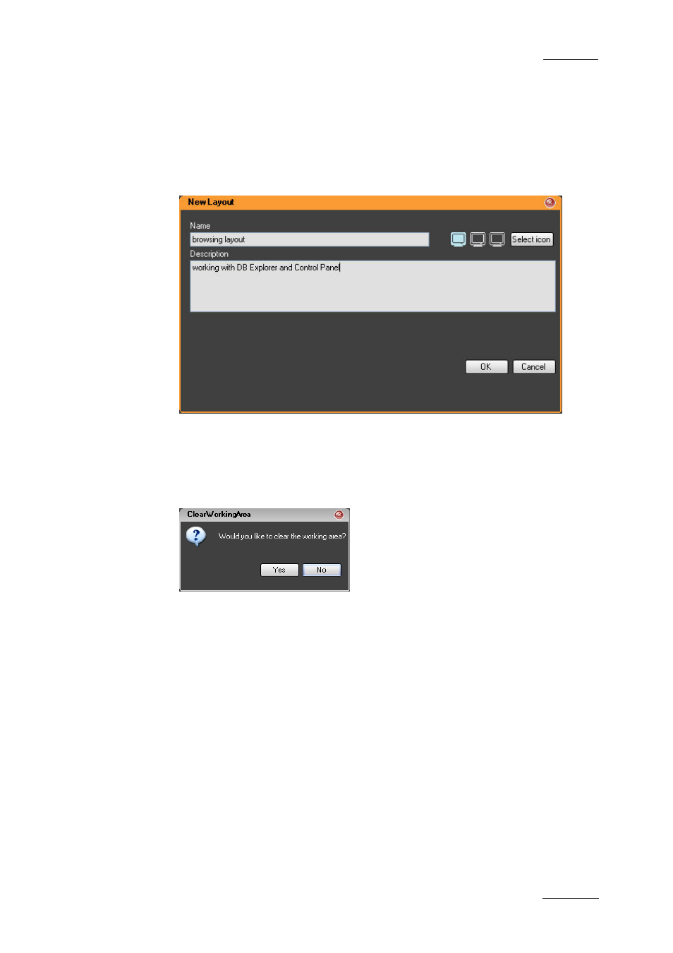 How to create a new layout, 9 layouts, 1 overview | 2 layout menu | EVS IPDirector Version 5.6 - May 2009 Part 1 User's Manual User Manual | Page 56 / 121
