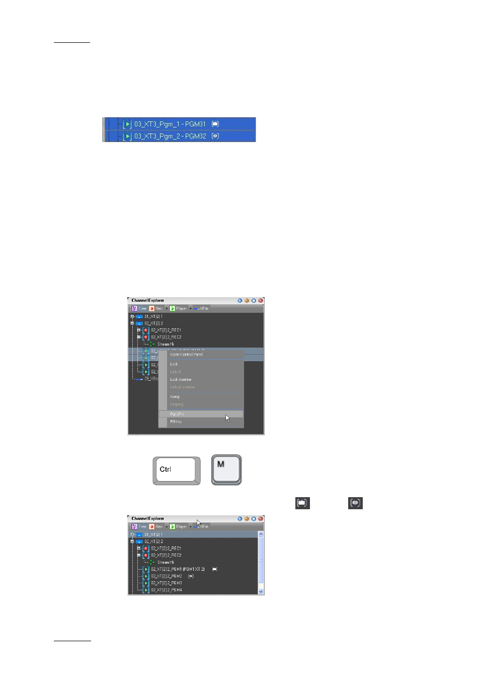 10 how to associate channels in pgm/prv mode, 8 how to gang recorder or player channels, 10 h | Pgm/prv, Ow to, Ssociate, Hannels in | EVS IPDirector Version 5.6 - May 2009 Part 1 User's Manual User Manual | Page 95 / 121