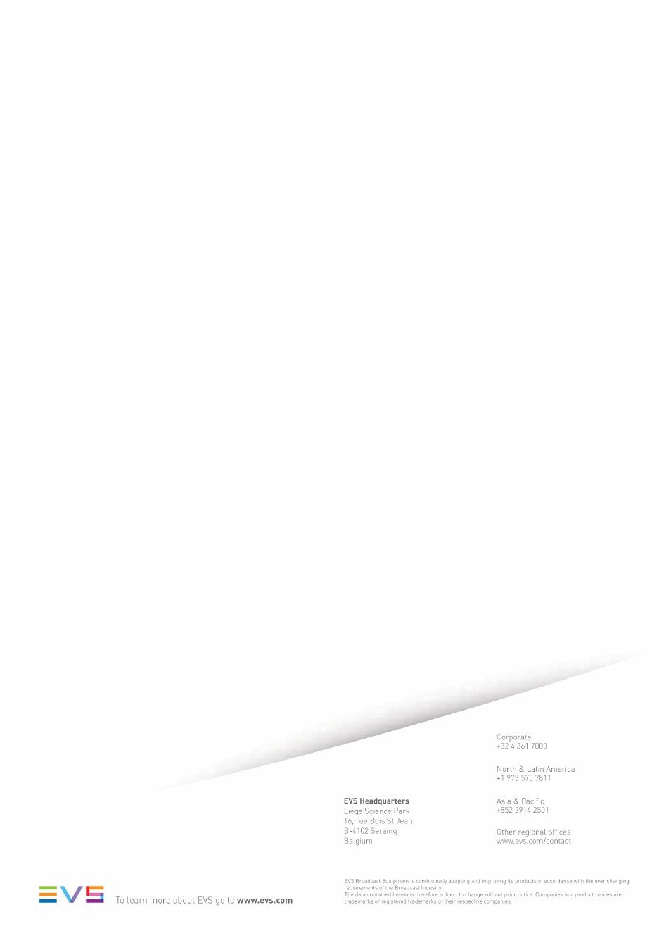 EVS Xsquare Version 2.1 Installation Manual User Manual | Page 12 / 12