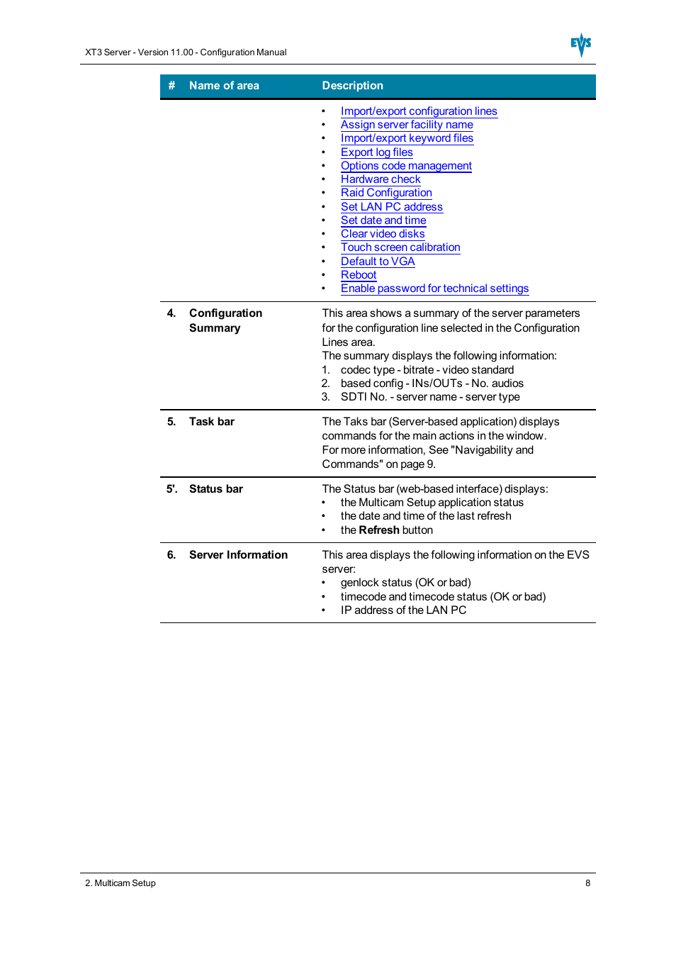 EVS XT3 Version 11.00 Configuration Manual User Manual | Page 14 / 227