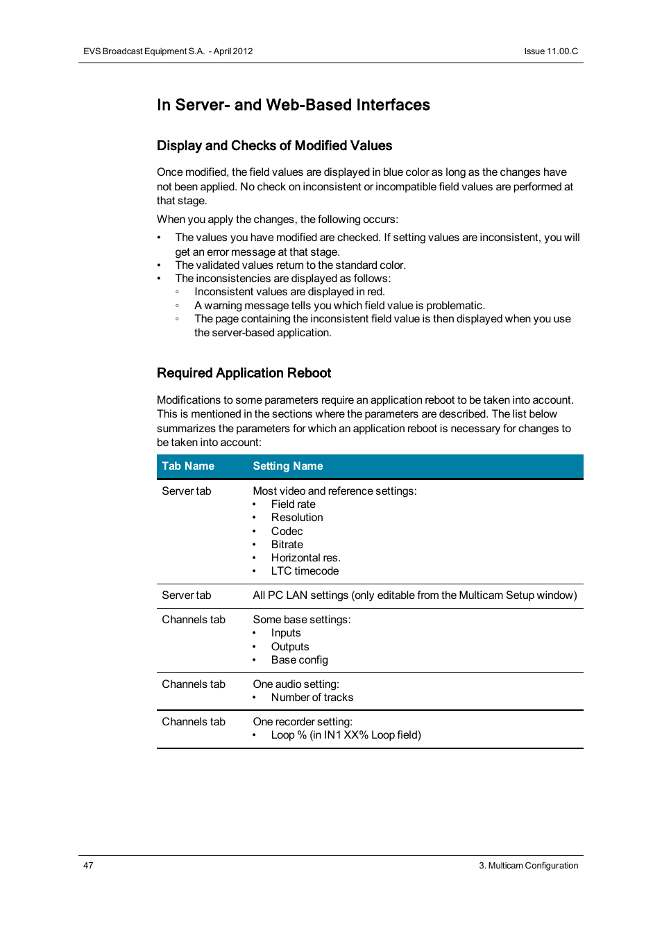 EVS XT3 Version 11.00 Configuration Manual User Manual | Page 53 / 227