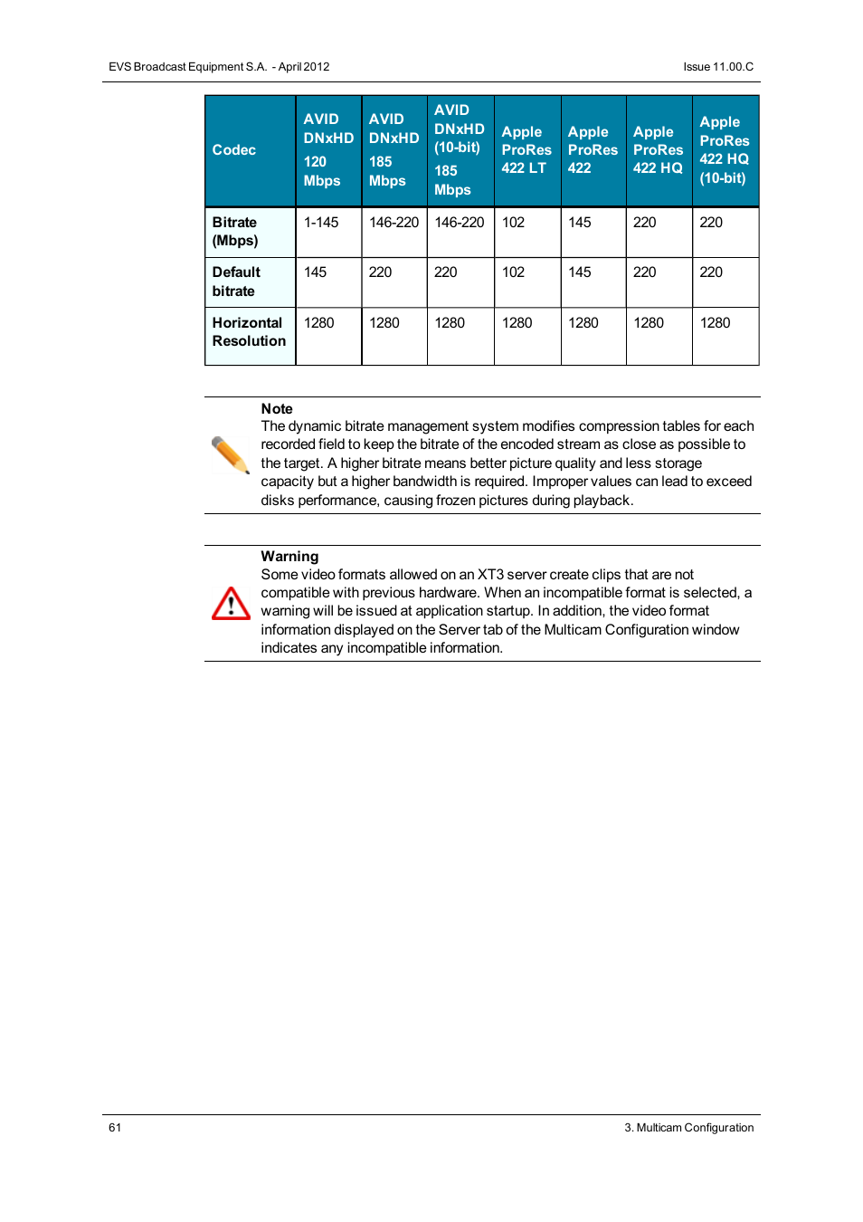 EVS XT3 Version 11.00 Configuration Manual User Manual | Page 67 / 227