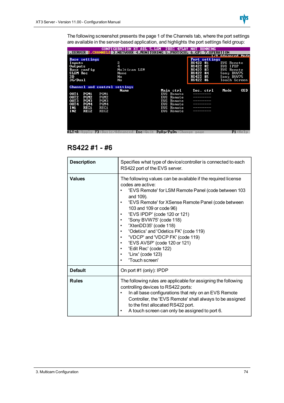 EVS XT3 Version 11.00 Configuration Manual User Manual | Page 80 / 227