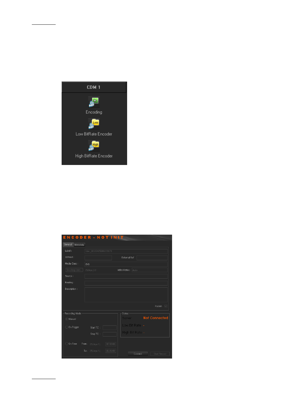 2 encoder devices, 1 overview of the encoders tab, 2 encoding | Purpose, Encoder devices, Overview of the encoders tab, Encoding | EVS XEDIO Ingest Organizer Version 4.2 - June 2012 User Manual User Manual | Page 12 / 24