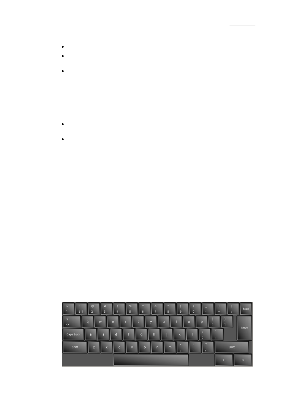 Alarm triggers, Guardbands / handles, Abort clip confirmation | Touch keyboard | EVS INSIO Version 1.1 - October 2010 User's Manual User Manual | Page 42 / 121