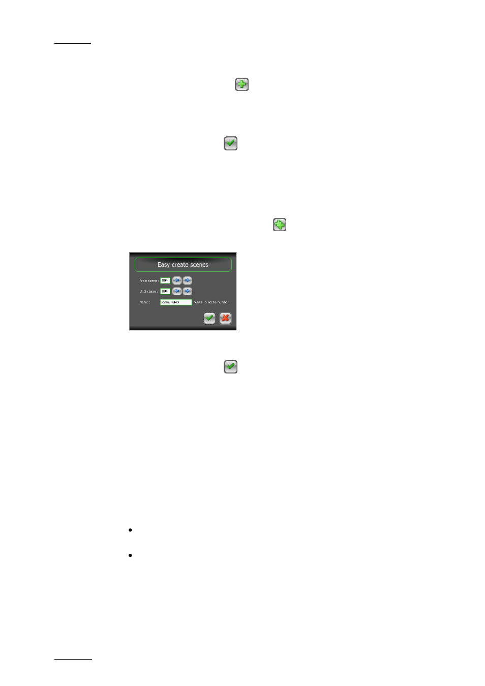 Adding a single scene, Adding a list of scenes at once, Ow to | Pdate, Cenes, Nformation from the, Rograms, Pisodes, Indow | EVS INSIO Version 1.1 - October 2010 User's Manual User Manual | Page 61 / 121