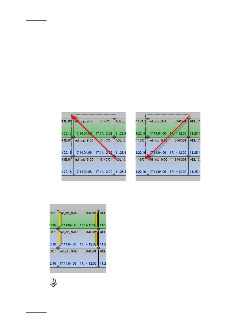 2 activating and deactivating the slip mode, How to activate the slip mode, Selecting transitions to perform slip actions | Ctivating and, Eactivating the | EVS IPDirector Version 5.6 - May 2009 Part 7 User's Manual User Manual | Page 131 / 206