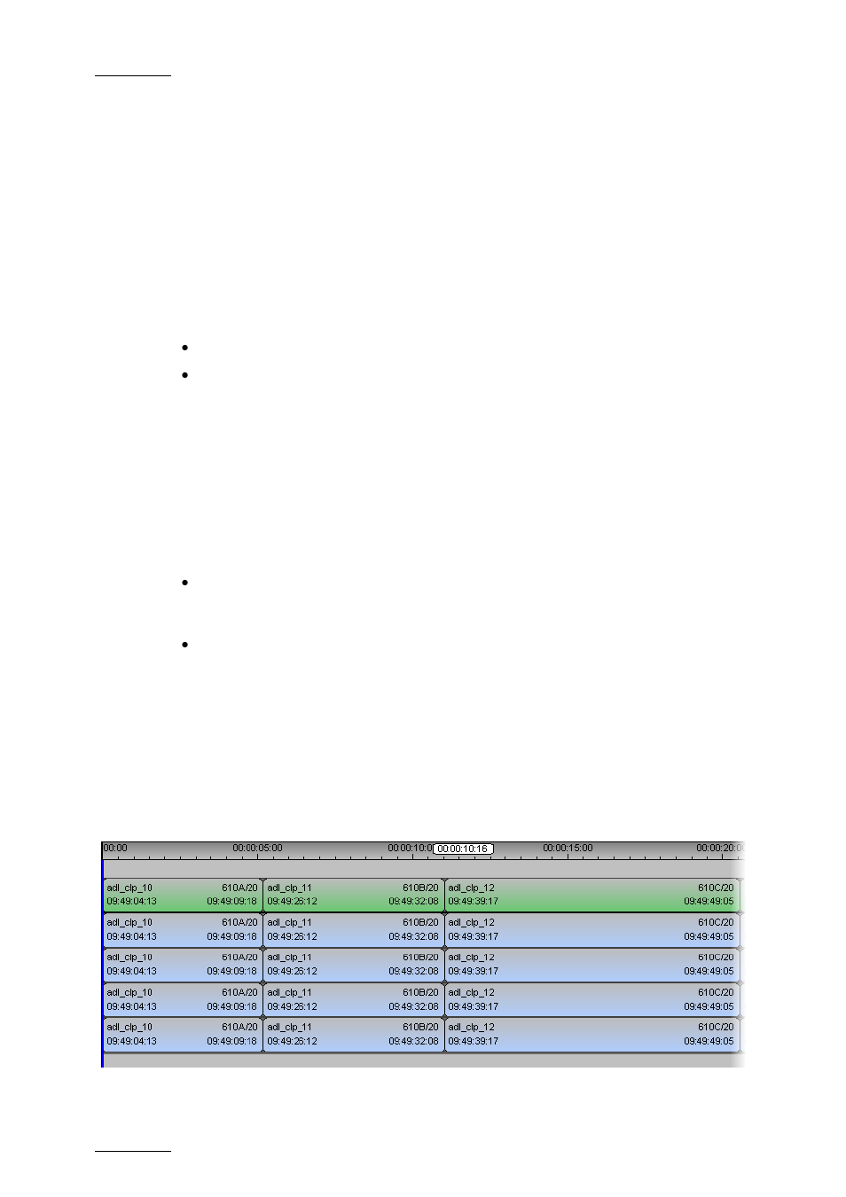 11 sliding elements in the timeline, 1 overview, Definition | Limits, Example, Initial situation, 11 pa, Verview | EVS IPDirector Version 5.6 - May 2009 Part 7 User's Manual User Manual | Page 135 / 206