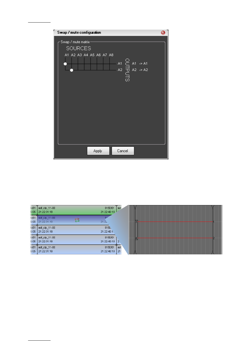 Result, Description | EVS IPDirector Version 5.6 - May 2009 Part 7 User's Manual User Manual | Page 165 / 206