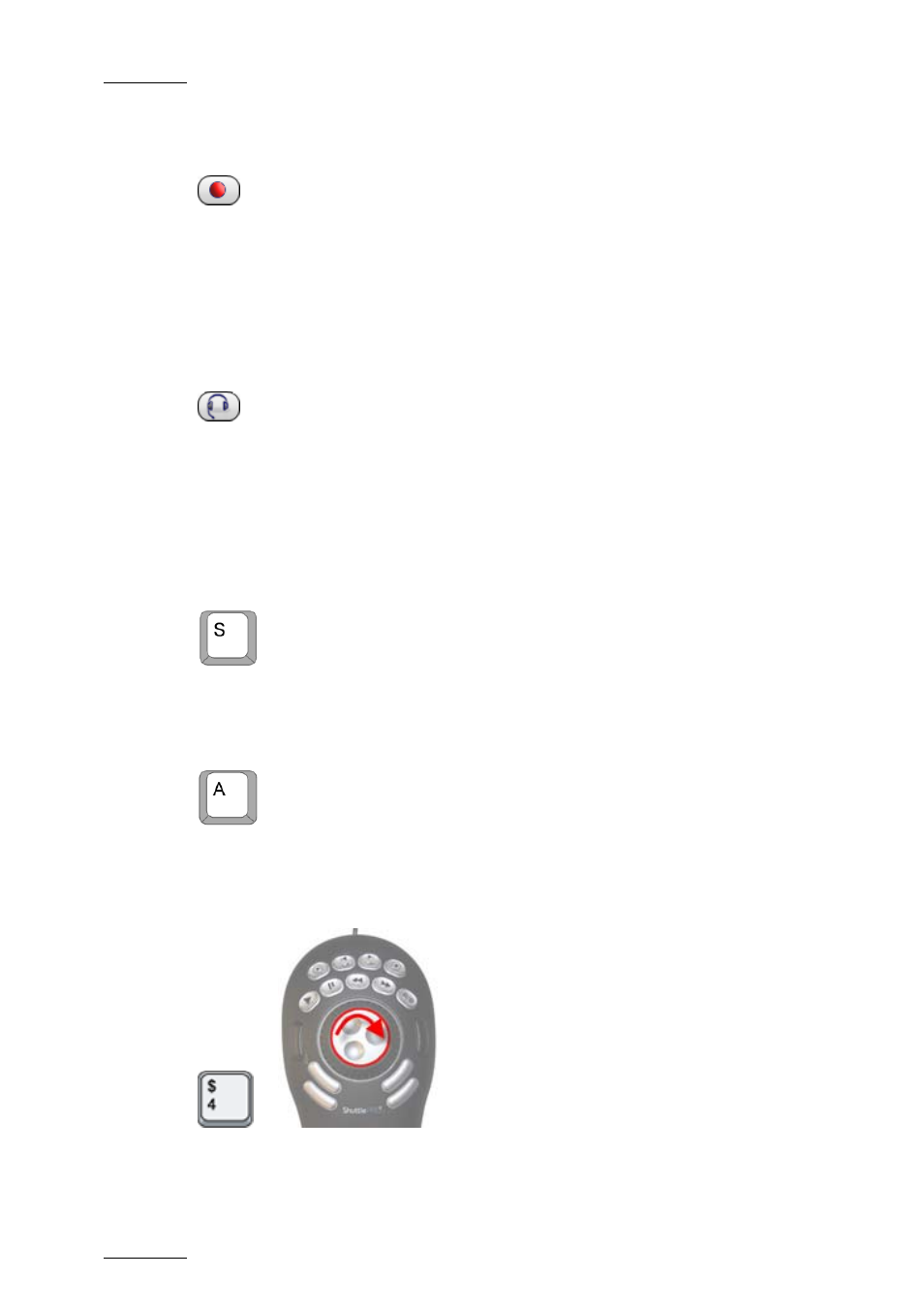 Start replace, Audio monitoring, Go to next element | Go to previous element, Next frame | EVS IPDirector Version 5.6 - May 2009 Part 7 User's Manual User Manual | Page 59 / 206