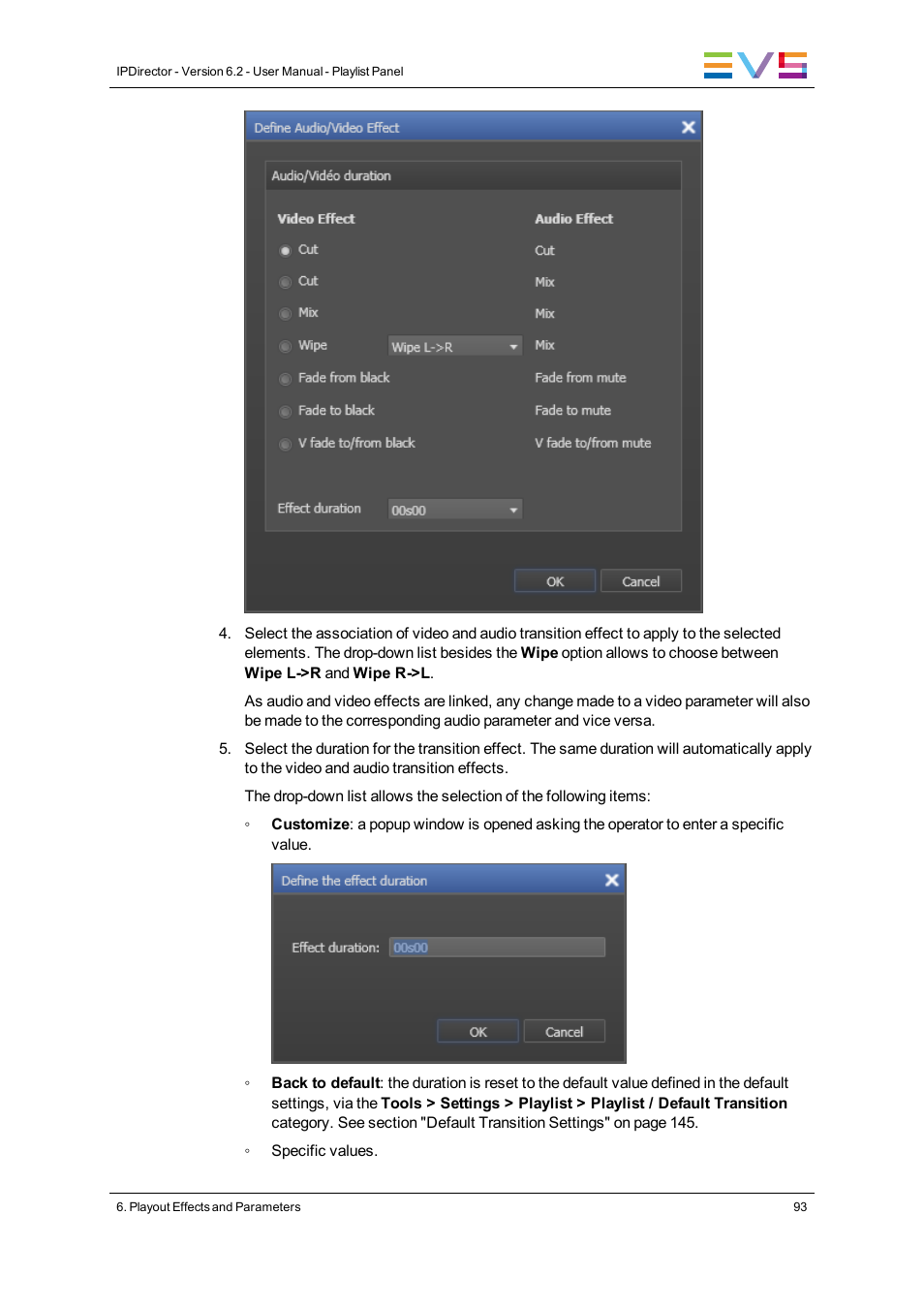 EVS IPDirector Version 6.2 - June 2013 PLAYLIST PANEL User Manual User Manual | Page 107 / 178