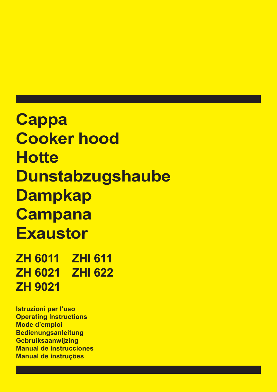 Zanussi ZH 6011 W/E User Manual | 9 pages