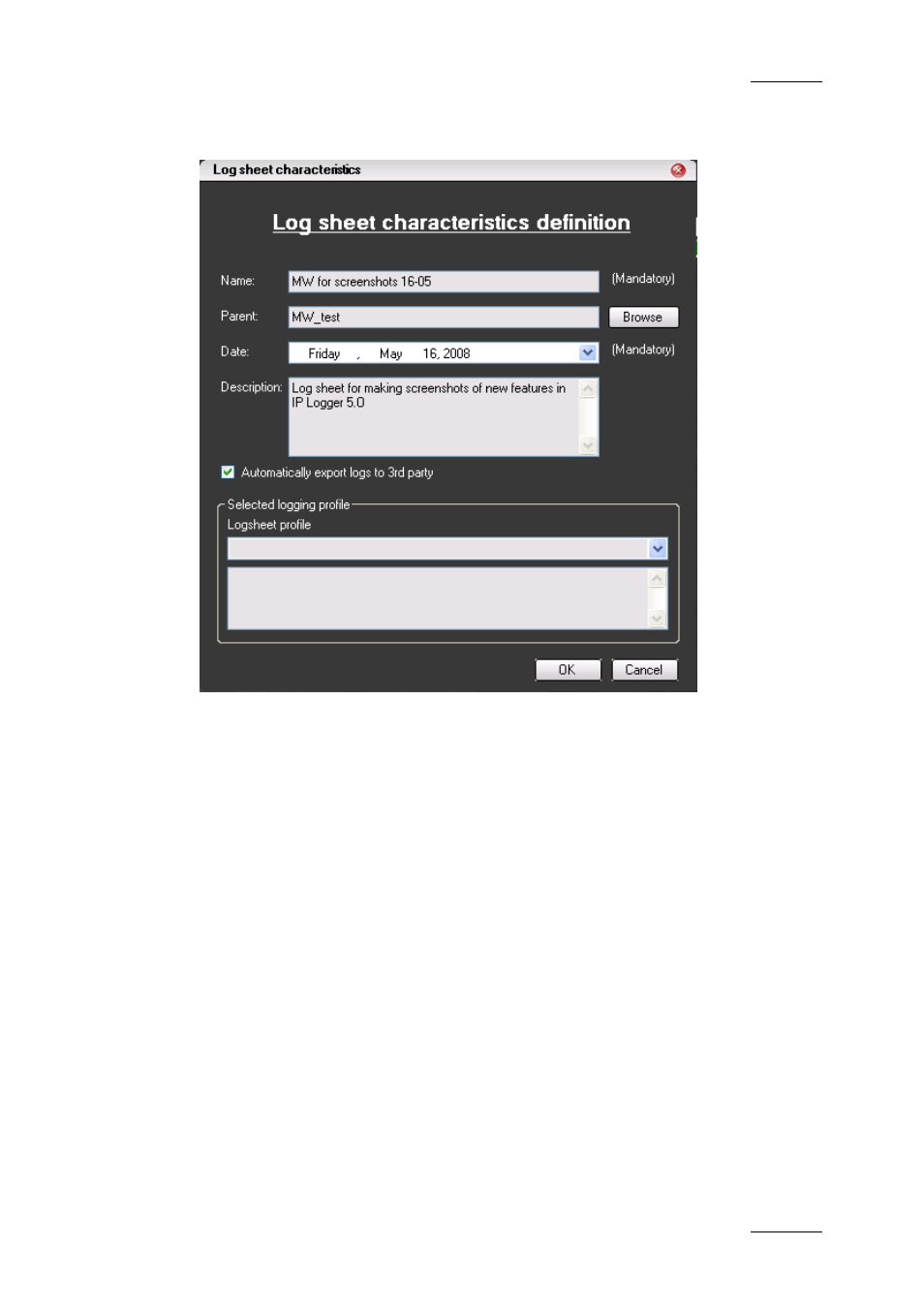 1 step 1: defining the log sheet characteristics, Step 1: defining the log sheet characteristics | EVS IPDirector Version 5.9 - January 2011 Part 2 User’s Manual User Manual | Page 26 / 93