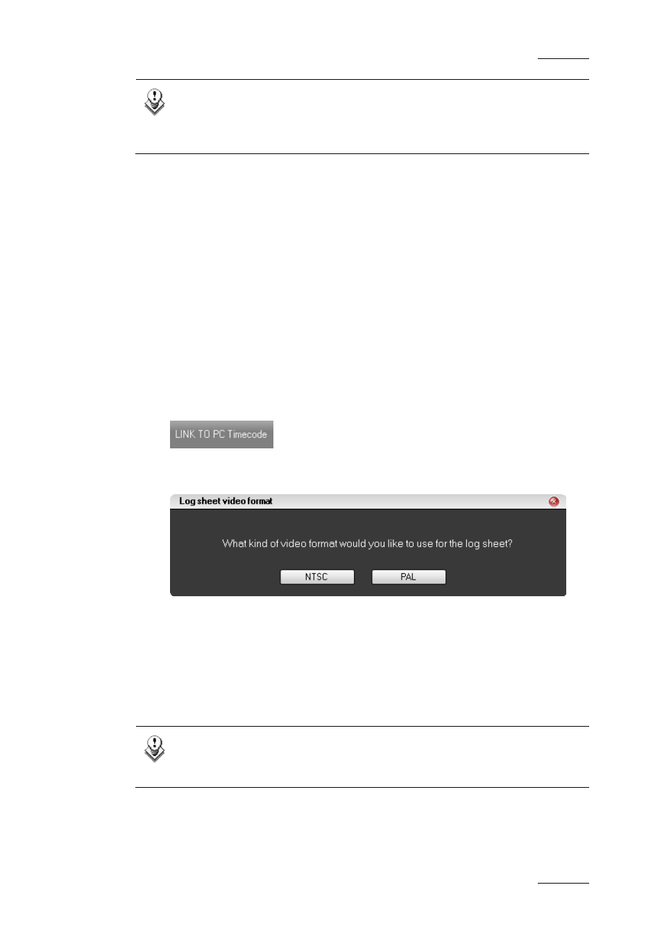 2 live logging with pc timecode, How to link logs to pc timecode, 2 live | Ogging with, Imecode | EVS IPDirector Version 5.9 - January 2011 Part 2 User’s Manual User Manual | Page 36 / 93