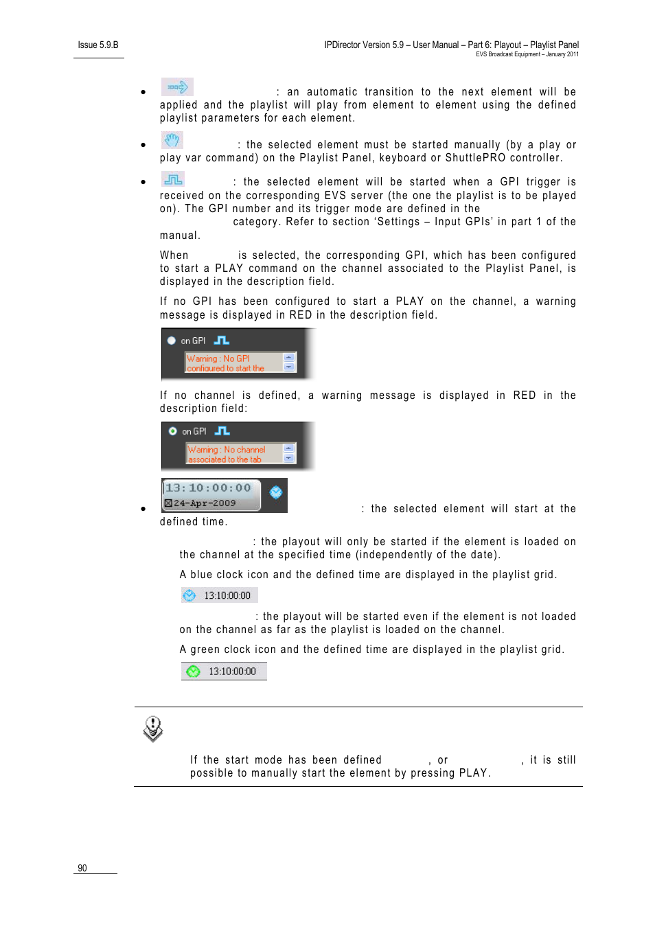 EVS IPDirector Version 5.9 - January 2011 Part 6 User’s Manual User Manual | Page 101 / 192