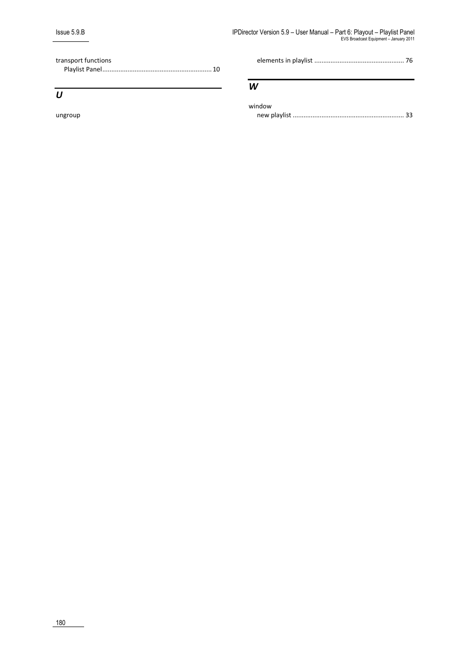 EVS IPDirector Version 5.9 - January 2011 Part 6 User’s Manual User Manual | Page 191 / 192