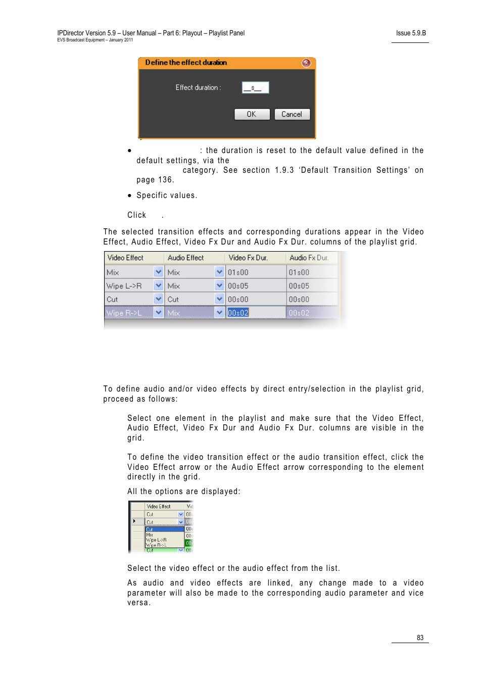 EVS IPDirector Version 5.9 - January 2011 Part 6 User’s Manual User Manual | Page 94 / 192