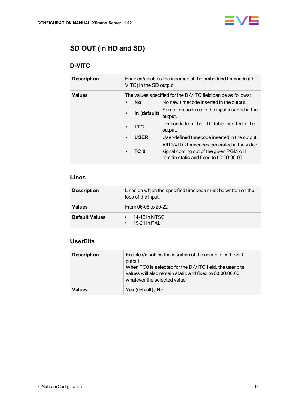 Sd out (in hd and sd) | EVS XSnano Version 11.02 - July 2012 Configuration Manual User Manual | Page 121 / 174