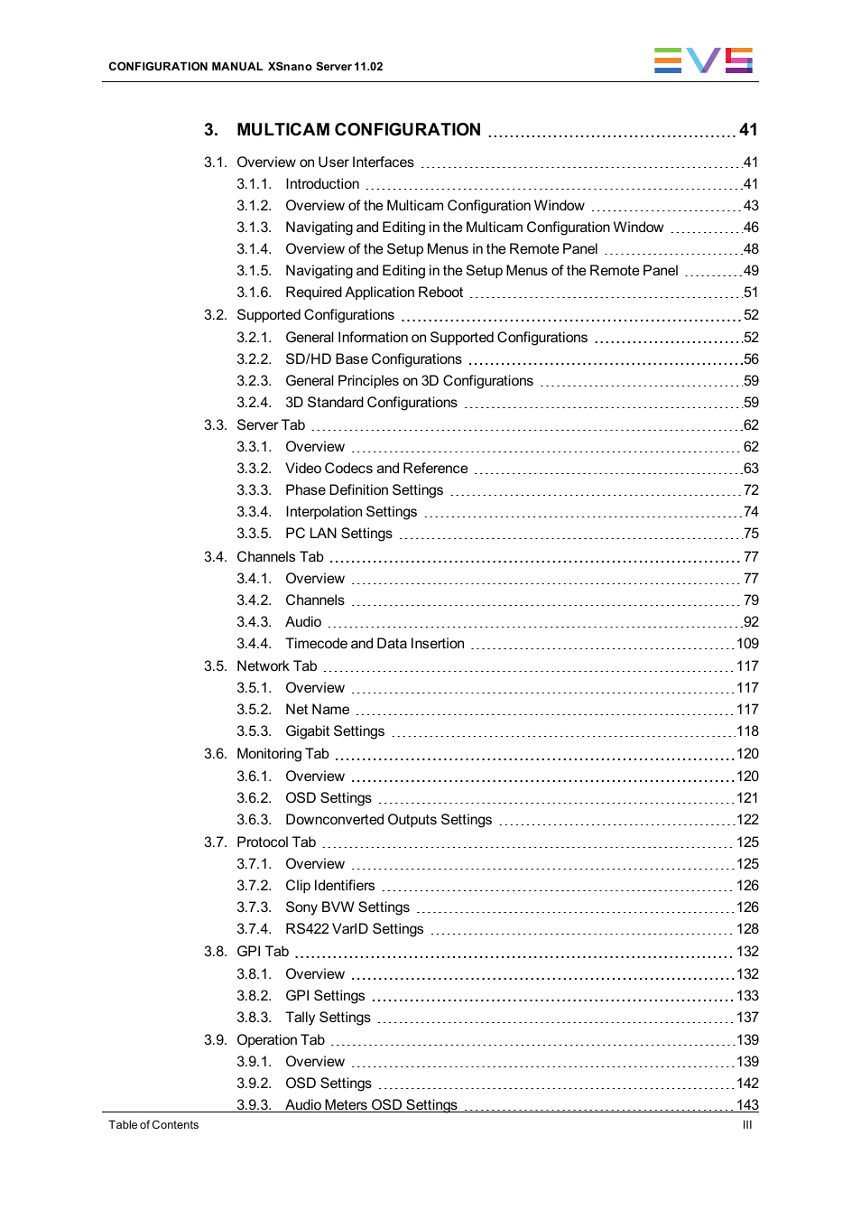 EVS XSnano Version 11.02 - July 2012 Configuration Manual User Manual | Page 5 / 174