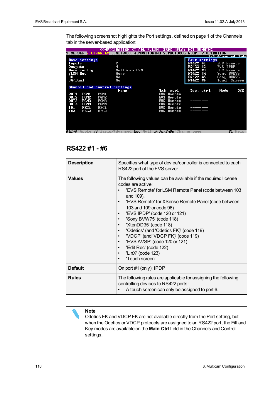 EVS XT3 Version 11.02 - July 2013 Configuration Manual User Manual | Page 118 / 244